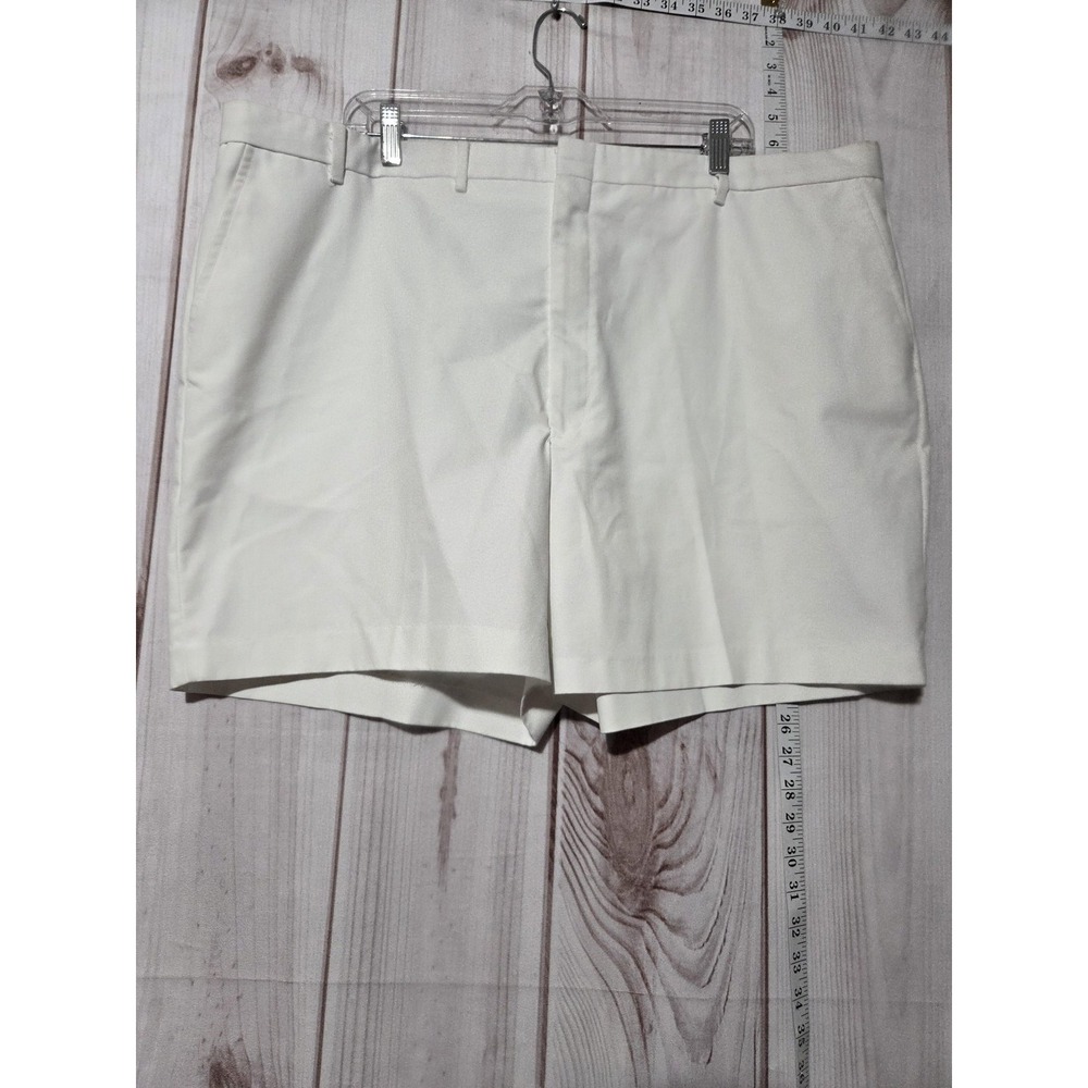 Knights Bridge Shorts Mens Extra Large White Classic Fit Dress Chino Flat Front